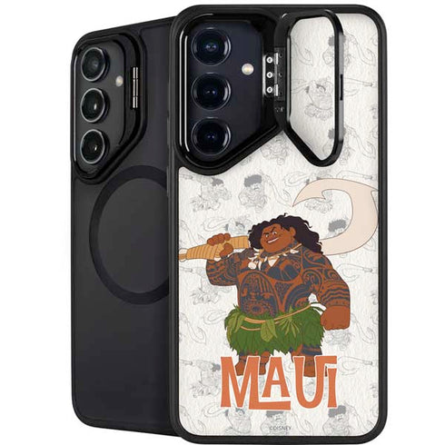 Disney Princess Moana Maui Pattern Galaxy S24 FE Kickstand Case